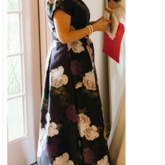 Beautiful Oak Hall Twilight Blooms Dress Sz. 12 - Picture 5 of 10